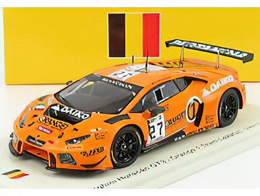 LAMBORGHINIランボルギーニ HURACAN GT3 TEAM ORANGE 1 LAZARUS N 27 24h SPA 2017 L.FILIPPI - N.POHLER - F.CRESTANI - ORANGE  /SPARK  1/43 ミニカー