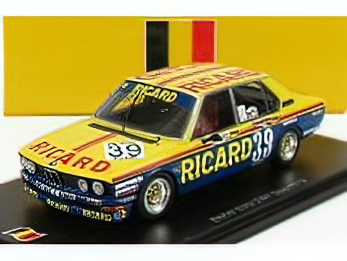 BMW - 5-SERIES 530i (E12) TEAM RICARD N 39 24h SPA 1979 J.P.BELTOISE - J.P.GABREAU - P.GURDJAN - YELLOW BLACK /Sparkスパーク 1/43 ミニカー