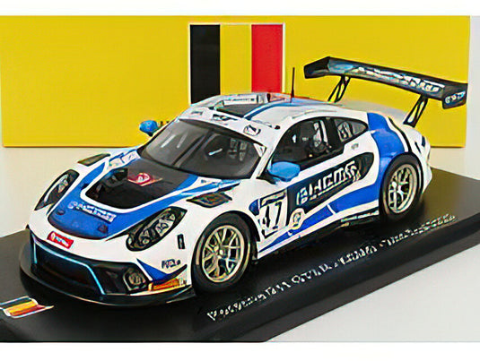 PORSCHEポルシェ 911 991-2 GT3 TEAM KCMG N 47 24h SPA 2020 R.LIETZ - M.CHRISTENSEN - K.ESTRE - WHITE LIGHT BLUE  /SPARK  1/43 ミニカー