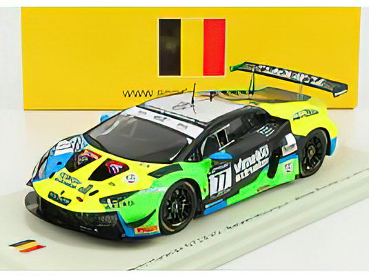 LAMBORGHINIランボルギーニ HURACAN EVO GT3 TEAM BARWELL MOTORSPORT N 77 WINNER CLASS PRO-AM CUP 24h SPA 2020 S.MITCHELL - R.COLLARD Jr. - R.COLLARD Sr. - L.MACHITSKI - GREEN YELLOW BLACK  /SPARK  1/43 ミニカー