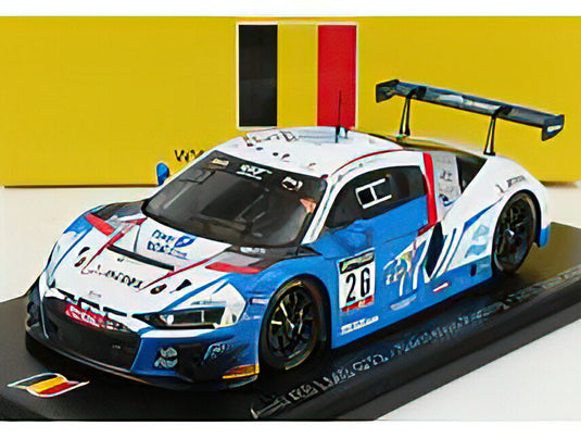 AUDIアウディ R8 LMS GT3 TEAM SAINTELOC RACING N 26 24h SPA 2020 P.Y.PAQUE - G.PAISSE - C.CRESP - S.PALETTE - WHITE BLUE  /SPARK  1/43 ミニカー