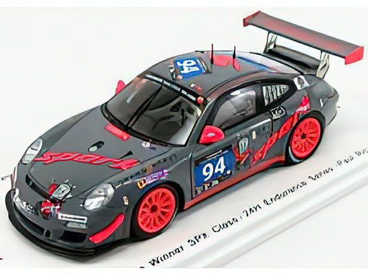 PORSCHEポルシェ 911 997-2 CUP N 94 WINNER SPX CLASS ENDURANCE SERIES 2016 H.RIPERT - F.DENIS - J.GOUNON - S.ORTELLI - R.DUMAS - GREY RED  /SPARK  1/43 ミニカー