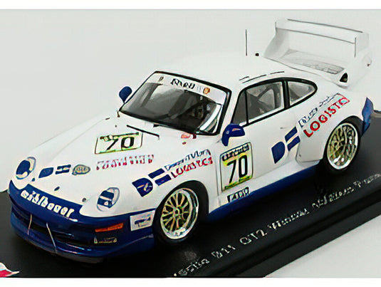 PORSCHEポルシェ 911 993 GT2 N 70 1000km PARIS 1995 P.OBERDORFER - D.HUBNER - WHITE BLUE  /SPARK  1/43 ミニカー