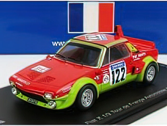 FIAT - X1/9 ABARTH N 122 TOUR DE FRANCE 1974 F.BACHELLI - P.SODANO - RED GREEN /Sparkスパーク 1/43 ミニカー