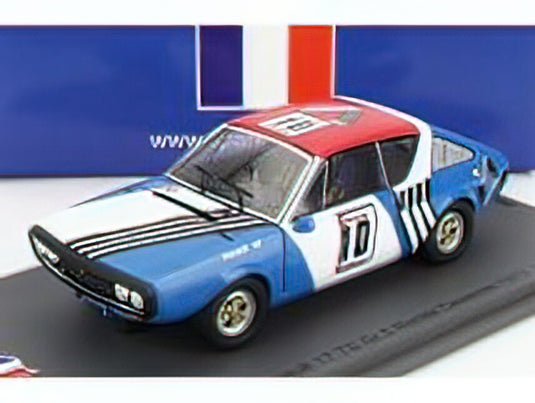 RENAULT - R17 N 10 3rd RONDE CEVENOLE 1973 J.P.NICOLAS - BLUE BLACK WHITE RED /SPARK 1/43 ミニカー