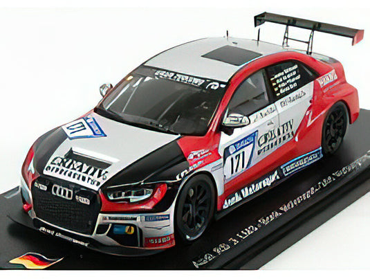 AUDIアウディ A3 RS3 LMS TEAM BONK MOTORSPORT N 171 NURBURGRING 2017 M.BONK - V.PIEPMEYER - A.BURGHARDT - A.MONTMANN - RED WHITE BLACK  /SPARK  1/43 ミニカー