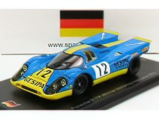PORSCHEポルシェ 917K N 12 WINNER NORISRING INTERSERIE 1970 J.NEUHAUS - LIGHT BLUE YELLOW /Sparkスパーク 1/43ミニカー