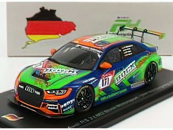AUDIアウディ - A3 RS3 LMS TEAM BONK MOTORSPORT N 171 24h NURBURGRING 2020 H.BOCK - M.PARTL - A.PRINZ - A.MOENTMANN - BLUE GREEN /Sparkスパーク 1/43 ミニカー