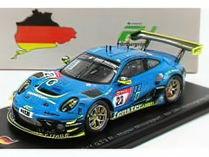 PORSCHEポルシェ 911 991-2 GT3 TEAM HUBER MOTORSPORT N 23 24h NURBURGRING 2021 P.NEUFFER - S.AUST - N.MENZEL - M.SEEFRIED - BLUE /Sparkスパーク 1/43 ミニカー