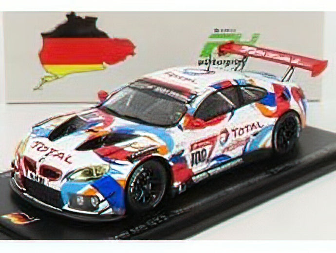 BMW - 6-SERIES M6 GT3 TEAM WALKENHORST MOTORSPORT N 100 24h NURBURGRING 2021 H.WALKENHORST - F.VON BOHLEN - J.BREUER - A.ZIEGLER - WHITE RED LIGHT BLUE /Sparkスパーク 1/43 ミニカー