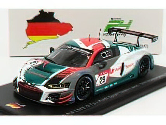 AUDIアウディ - R8 LMS GT3 TEAM AUDIアウディ SPORT LAND N 29 24h NURBURGRING 2021 C.MIES - K.VAN DER LINDE - R.RAST - WHITE GREY BLUE /Sparkスパーク 1/43 ミニカー