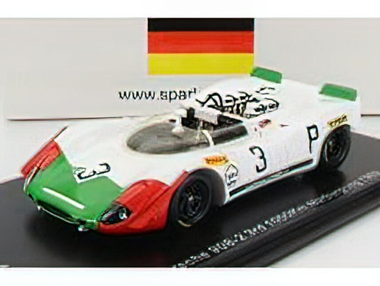 PORSCHEポルシェ 908/2 N 3 3rd 1000km NURBURGRING 1969 V.ELFORD - K.AHRENS - WHITE GREEN RED /Sparkスパーク 1/43ミニカー