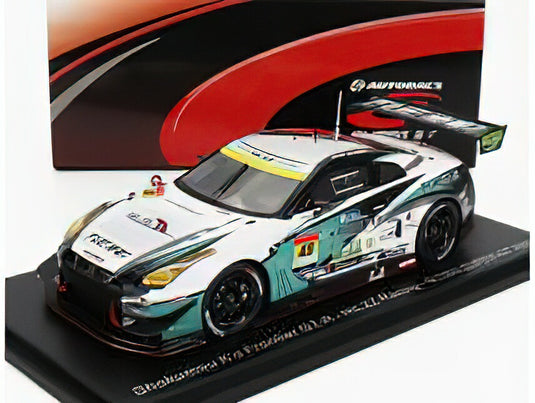 NISSAN - GT-R TEAM NILZZ RACING N 48 GT300 CLASS SUPER GT 2023 T.IDA - Y.TANAKA - T.SANADA - WHITE GREEN /スパーク 1/43 ミニカー