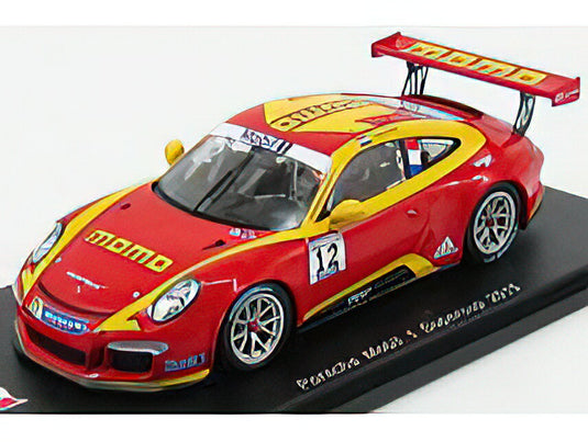 PORSCHEポルシェ 911 991 GT3 N 12 SUPERCUP MOBIL 1 2015 JAAP VAN LAGEN - RED ORANGE  /SPARK  1/43 ミニカー
