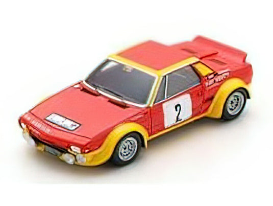 【予約】FIAT - X1/9 ABARTH N 2 RALLY DI SICILIA 1974 G.PIANTA - B.SCABINI - RED YELLOW /SPARK 1/43 ミニカー