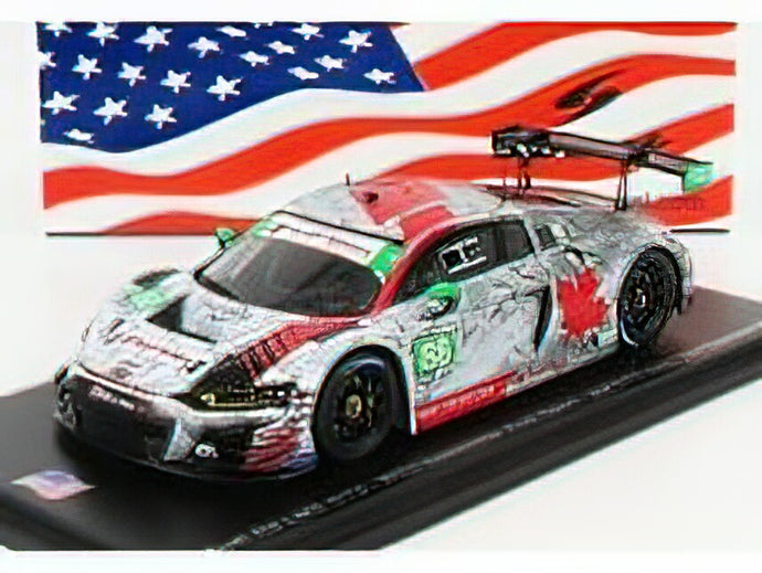 AUDIアウディ - R8 LMS GT3 TEAM WRT SPEEDSTAR AUDIアウディ SPORT N 88 3rd GTD CLASS 24h DAYTONA 2020 M.BORTOLOTTI - R.INEICHEN - D.MORAD - D.VANTHOOR - WHITE GREY RED /Sparkスパーク 1/43 ミニカー