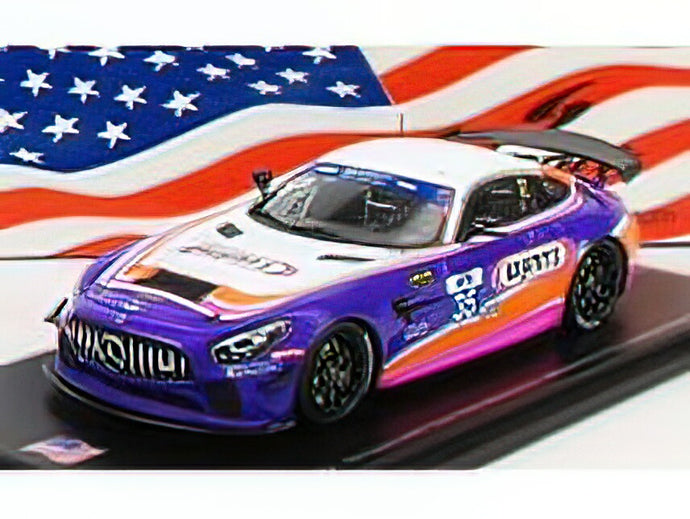 MERCEDES BENZメルセデスベンツ - AMG GT4 TEAM RILEY MOTORSPORT N 35 WINNER WATKINS GLEN 2019 D.MURRY - J.BLEEKEMOLEN - J.COX - WHITE PURPLE /Sparkスパーク 1/43 ミニカー