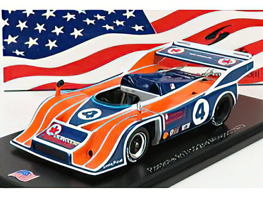PORSCHEポルシェ 917/10 N 4 2nd MOSPORT 1973 H.WIEDMER - ORANGE BLUE  /SPARK  1/43 ミニカー