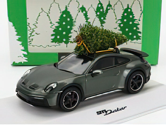 PORSCHEポルシェディーラーモデル  911 992 COUPE DAKAR CHRISTMAS EDITION 2023  /Spark 1/43 ミニカー
