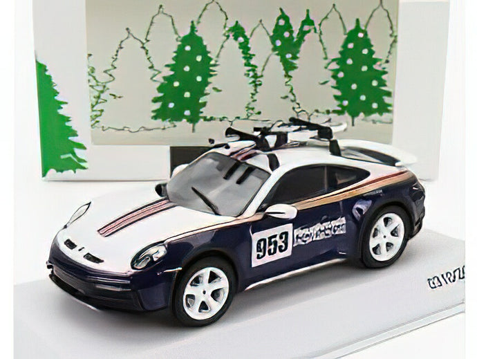 PORSCHE  911 992 N 953 RALLY DAKAR ROUGHROADS WITH SKI 2023 /Spark 1/43ミニカー