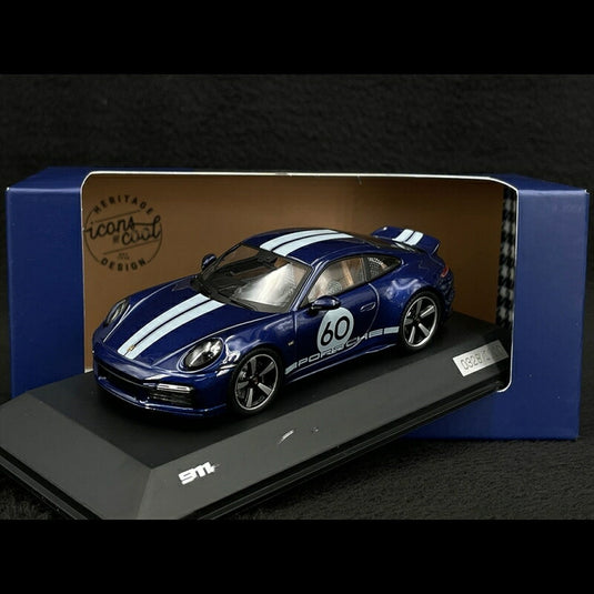 Porscheポルシェディーラーモデル 911 Sport Classic Type 992 2022 Gentian Blue / 1/43 Sparスパーク ミニカー