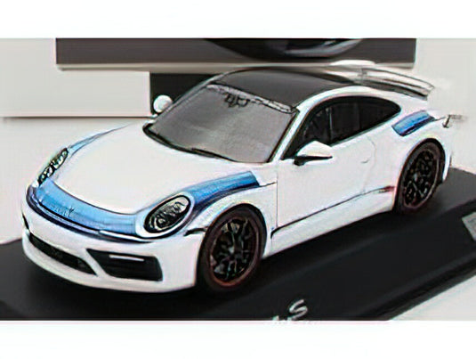 PORSCHEポルシェ - 911 992 CARRERA S COUPE AERO KIT 2019 - WHITE BLUE BLACK /Sparkスパーク 1/43 ミニカー