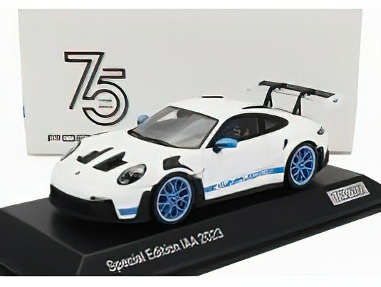 PORSCHE - 911 992 GT3 RS IAA MONACO 2023 - WHITE BLUE /SPARKスパーク 1/43ミニカー