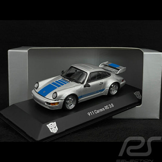 Porscheポルシェディーラーモデル 911 Carrera RS 3.8 Type 964 Transformers Mirage Silver  / 1/43 Sparスパーク ミニカー