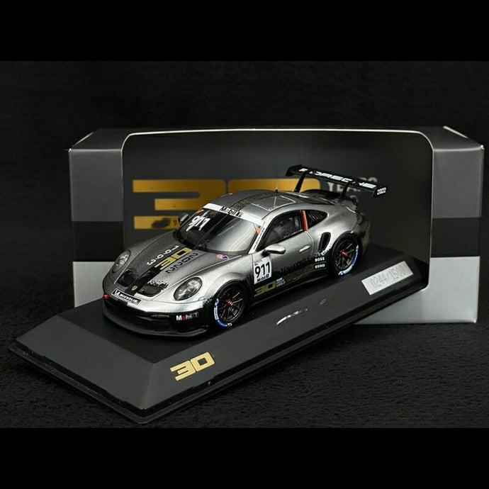 Porscheポルシェディーラーモデル 911 GT3 Cup Type 992 2022 n° 911 30 years of Porsche Supercup 1993-2022 Silver / 1/43 Sparスパーク ミニカー
