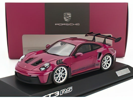 PORSCHEポルシェ 911 992 GT3 RS 2022 - PURPLE BLACK /Sparkスパーク 1/43 ミニカー