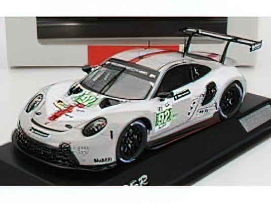 PORSCHEポルシェ - 911 991-2 RSR-19 4.2L TEAM PORSCHEポルシェ GT N 92 24h LE MANS 2022 M.CHRISTENSEN - K.ESTRE - L.VANTHOOR - WHITE GREY RED /Sparkスパーク 1/43 ミニカー