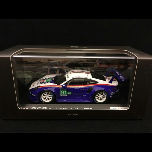 Porscheポルシェ 911 RSR type 991 24h du Mans 2018 n° 91 Rothmans colors 1/43 Sparkスパーク WAP0209240K 特注 ミニカー