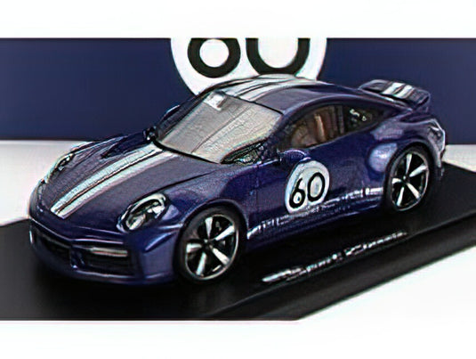PORSCHEポルシェ 911 992 SPORT CLASSIC N 60 COUPE 2022 - GENTIAN BLUE /Sparkスパーク 1/18ミニカー