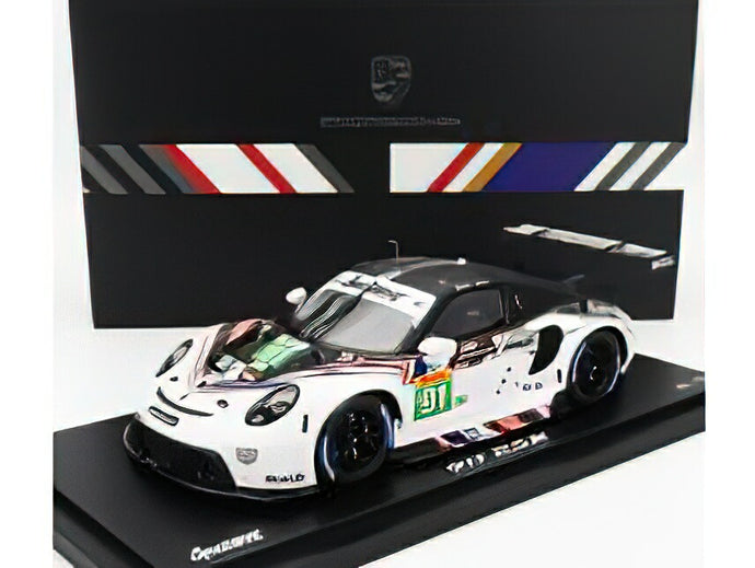 PORSCHEポルシェディーラーモデル 911 991-2 RSR-19 GOODBYE TEAM PORSCHE GT N 91 8h BAHRAIN WEC 2022 G.BRUNI - R.LIETZ - WHITE BLACK /Spark 1/18 ミニカー