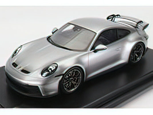 PORSCHE - 911 992 GT3 COUPE 2021 - CON VETRINA SILVER  /Spark 1/12 ミニカー