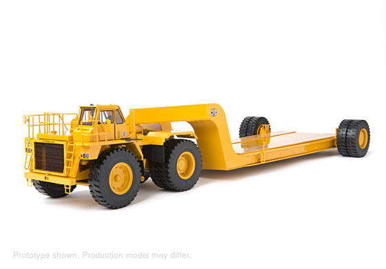 ギャラリービューアに画像をロードする, Cat 776 + MET-185 heavy mining flatbed trailer  /CCM  1/48 ミニチュア 建設機械模垁E工事車両
