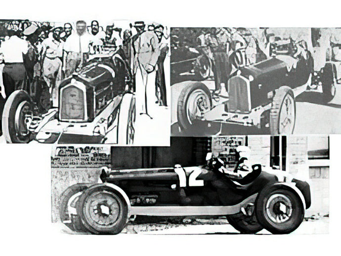 ALFA ROMEO - SET 3X ALL WINNER F1 P3 GP 1932 TAZIO NUVOLARI - N 12 FRANCE - N 30 COPPA CIANO - N 8 COPPA ACERBO - WITH FIGURE AND SHOWCASE - VARIOUS  /CMC 1/18 ミニカー