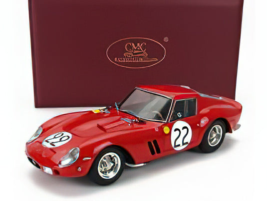 FERRARIフェラーリ 250 GTO 3.0L V12 TEAM EQUIPE NATIONALE BELGE N 22 3rd 24h LE MANS 1962 L.DERNIER - ''BEURLYS'' J.BLATON - RED /CMC 1/18 ミニカー