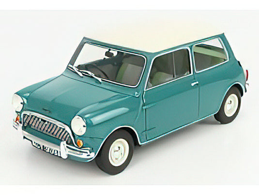 AUSTIN - MINI COOPER MK1 1961 - ALMOND GREEN OLD ENGLISH WHITE  /Cult Models 1/18 ミニカー