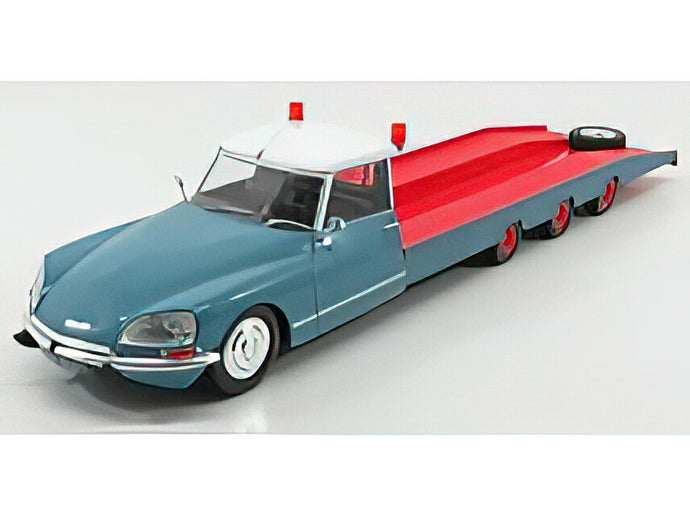 CITROEN DS TISSIER CAR TRANSPORTER TRUCK 1970 BLUE RED WHITE  /CMR 1/18 ミニカー