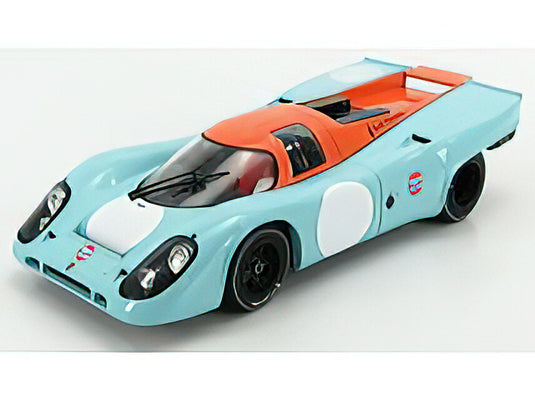 PORSCHE 917K TEAM GULF N 6 CAN-AM WATKINS GLEN 1971 B.REDMAN - N 93 CAN-AM WATKINS GLEN 1971 D.BELL LIGHT BLUE ORANGE  /CMR 1/18 ミニカー