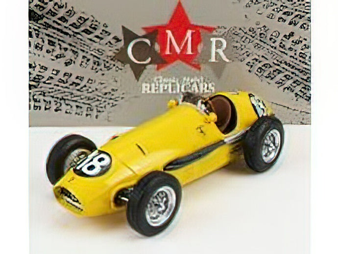 FERRARI - F1 500 F2 ECURIE FRANCORCHAMPS TEAM N 18 WINNER INTERNATIONAL AVUS RACE 1953 JACQUES SWATERS - YELLOW /CMR 1/18ミニカー
