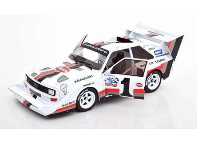 1987 Audi Sport Quattro S1 #1 Walter Roehrl Winner Pike Peak,　ホワイト/レッド　/CMR 1/18 ミニカー