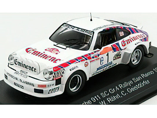 PORSCHE 911SC TEAM EMINENCE Gr.4 N 1 RALLY SANREMO 1981 W.ROHRL - C.GEISTDORFER WHITE  /CMR 1/43 ミニカー