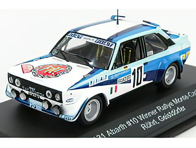 FIAT 131 ABARTH TEAM FIAT ITALIA N 10 WINNER RALLY MONTECARLO 1980 W.ROHRL - C.GEISTDORFER WHITE 2 TONE BLUE  /CMR 1/43 ミニカー
