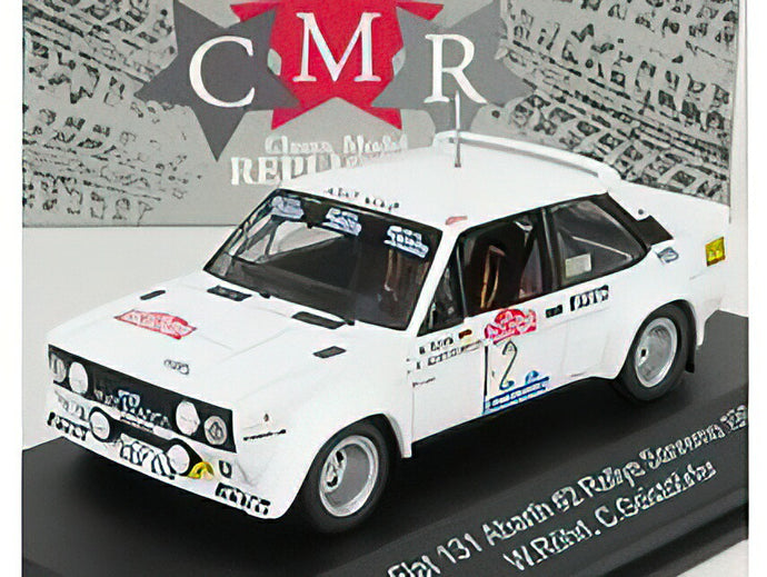 FIAT 131 ABARTH N 2 RALLY SANREMO 1980 W.ROHRL - C.GEISTDORFER WHITE  /CMR 1/43 ミニカー