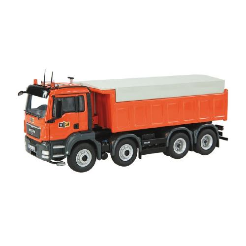 重機 NZG MAN TGS 8x4 ダンプカー ミニカー 1/50 MAN TGS 8x4 ダンプトラック 1/50 NZG 建設機械模型 – ラストホビー