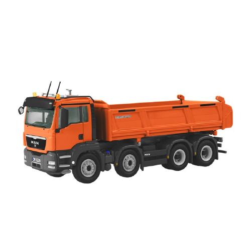 MANマン TGS 8X4　MEILLER tipper　ダンプトラック　オレンジ 776-65 /NZG 1/50 建設機械模型