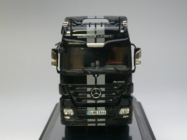 ギャラリービューアに画像をロードする, メルセデスベンツ　アクトロス 4X2 ブラックライナー　トラクター　トラック 740/03 /NZG 1/50 建設機械模型
