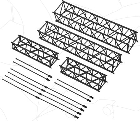 Liebherrリープヘル LTM 11200-9.1 schwarzブラック Lattice ジブ延長セット 150台限定 7323/50  /NZG 1/50 建設機械模型